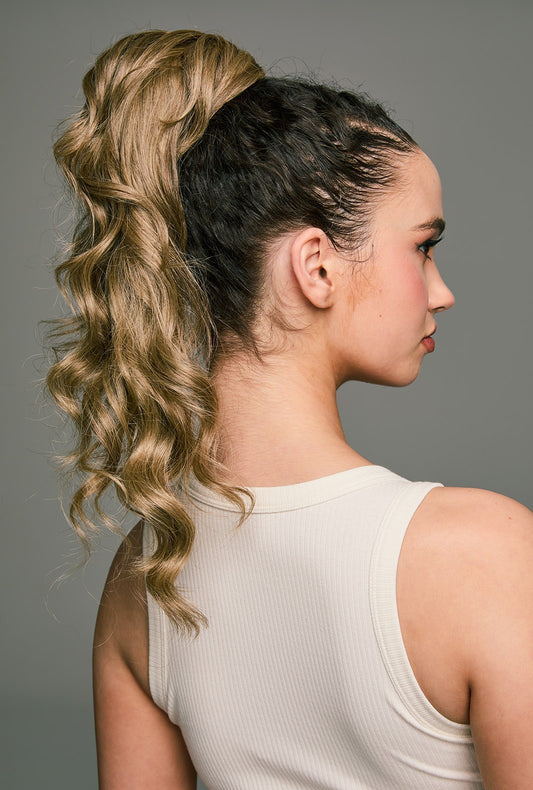 Carrie | Ash Blonde Ponytail Extension with Wrap-Around Wire | Ailsa's Wigs - alternate view