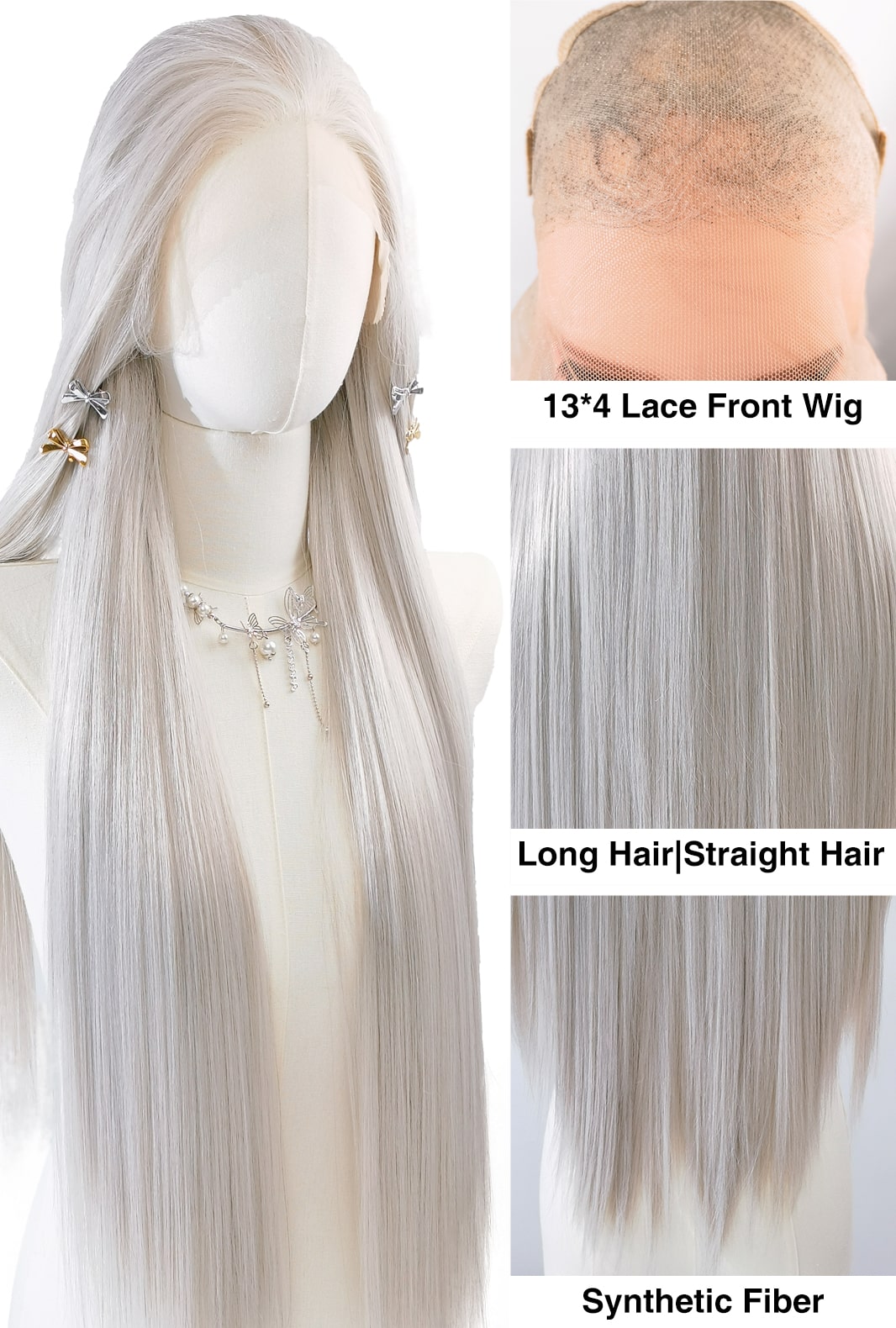 Emma by Ailsa's Wigs product details, highlighting hand-tied 13x4 lace front, silky hair texture, and professionally trimmed ends.