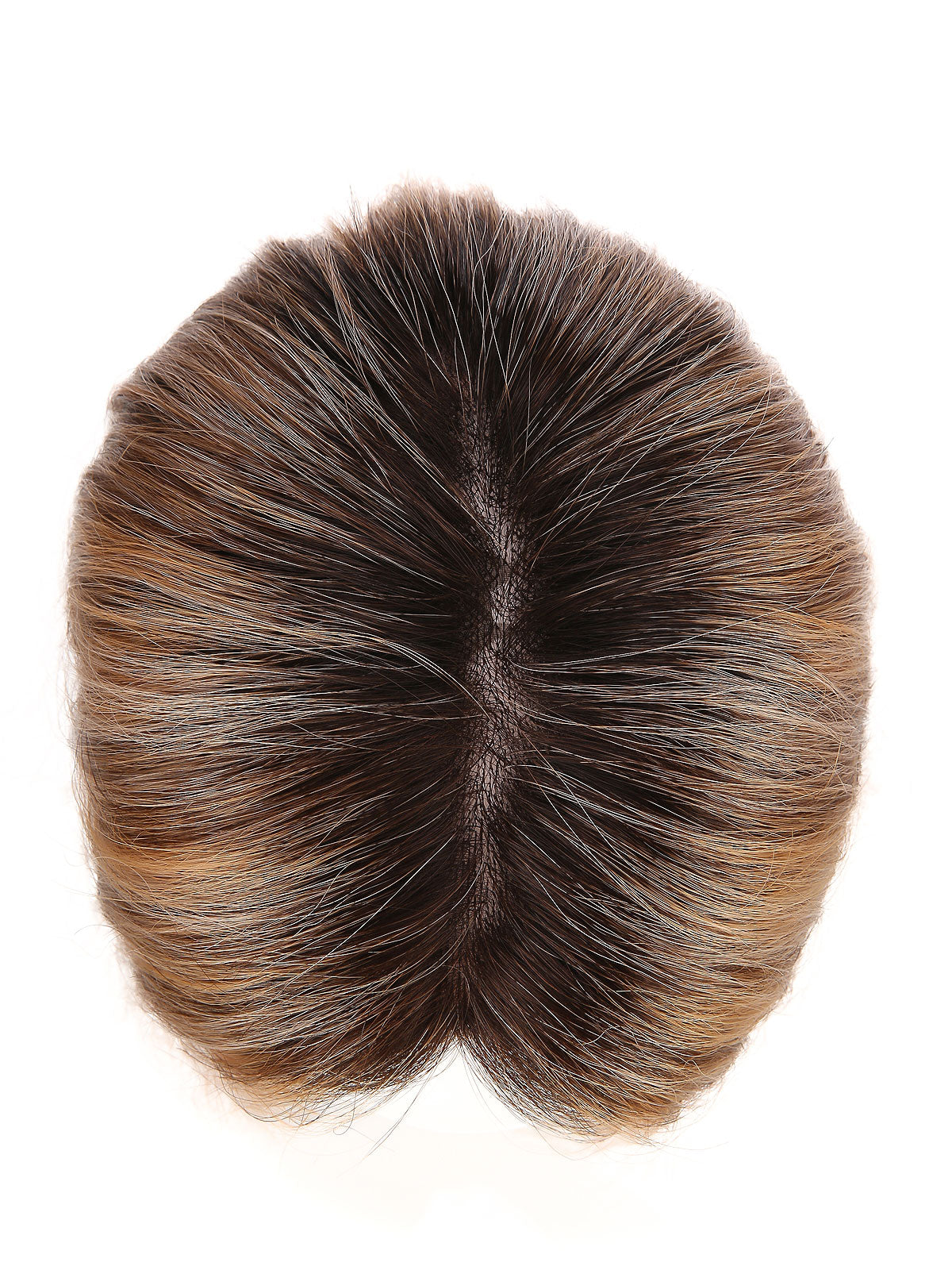 Maia in Toffee Rooted | 12" Remy Human Hair Topper | Mono Straight Hairpiece by ECCO Hair
