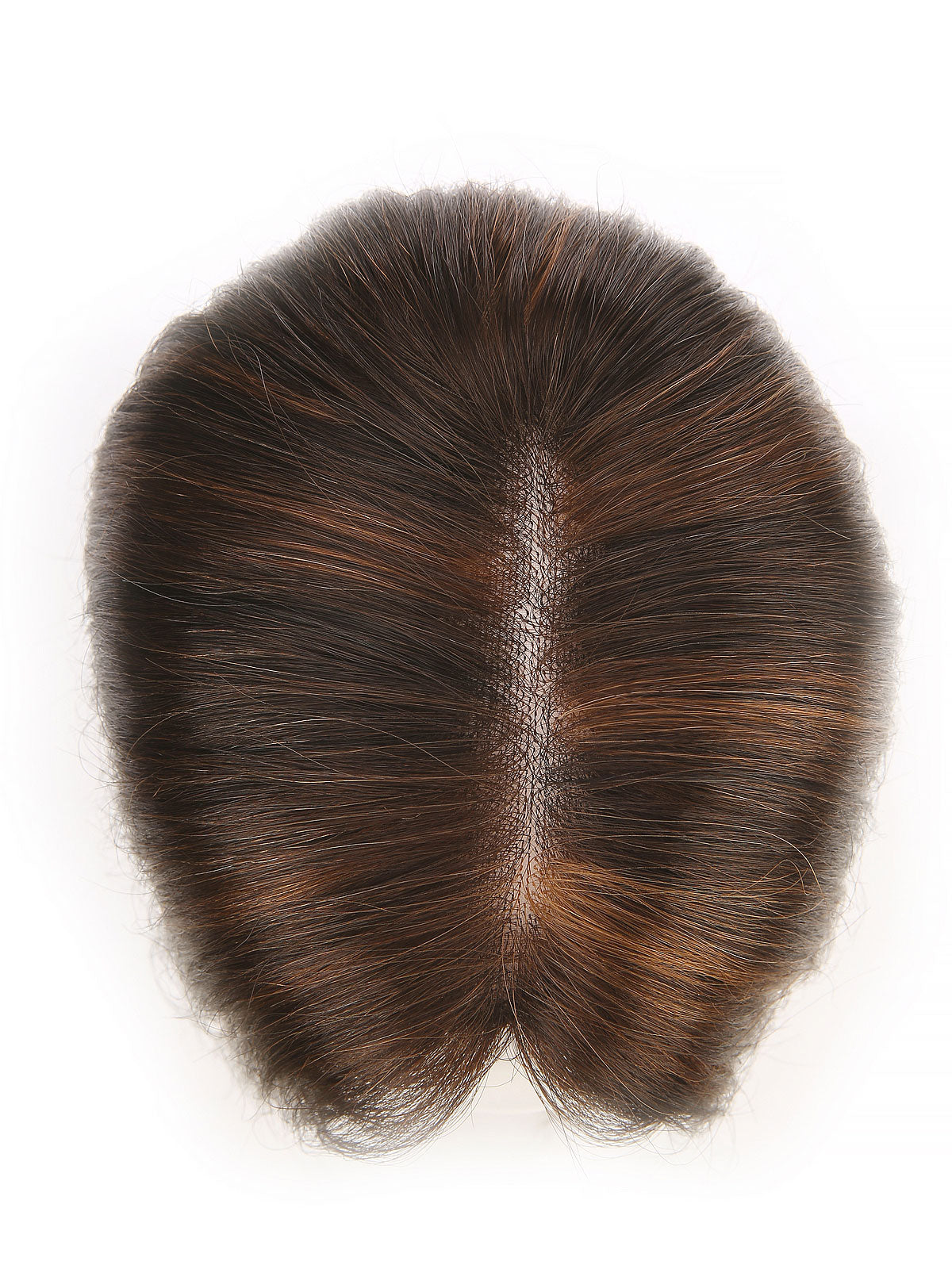 Maia in Amber Flame | 12" Remy Human Hair Topper | Red-Gold Mono Top Piece by ECCO Hair