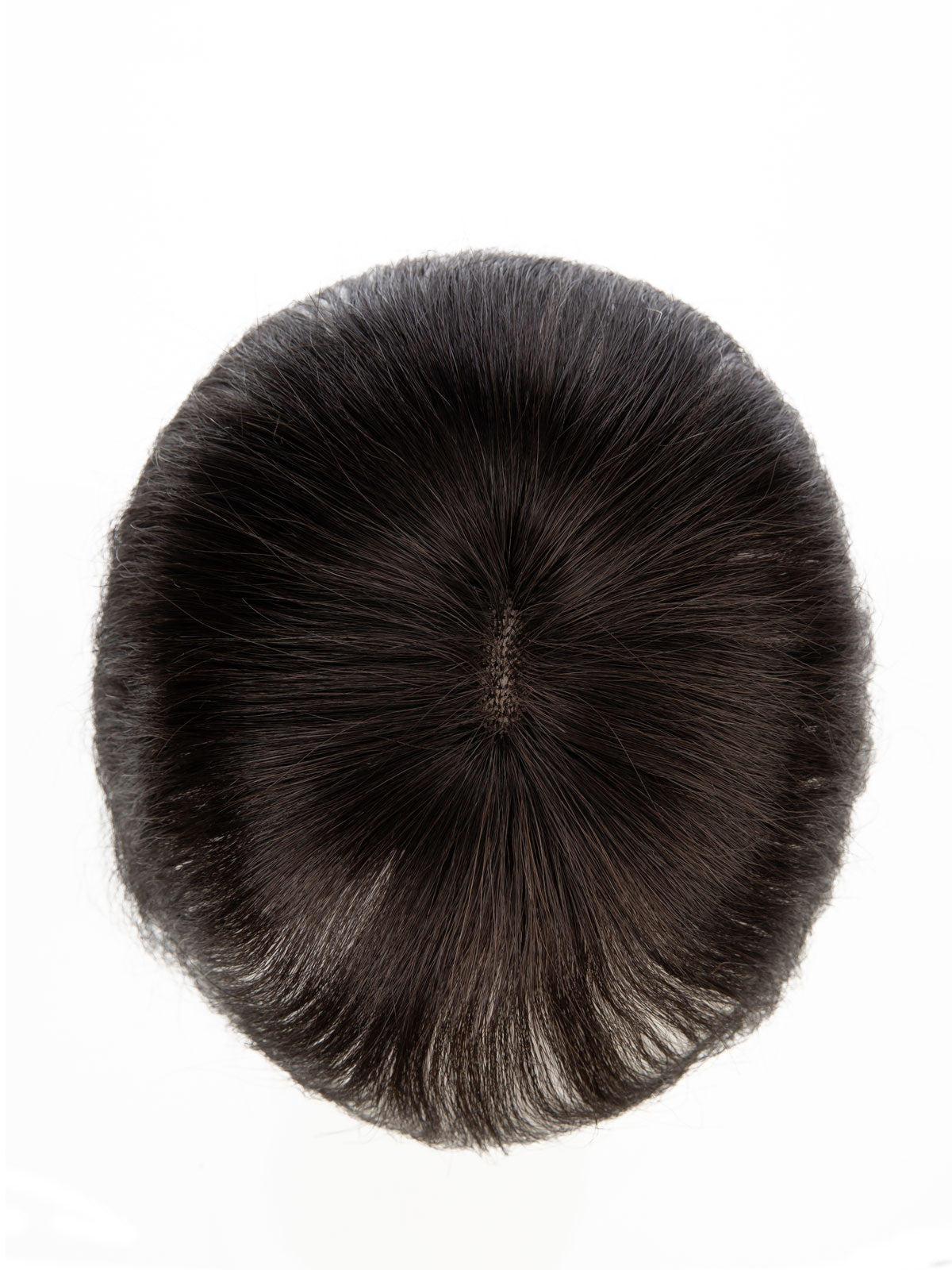 Elise in Dark Brown | 9" Remy Human Hair Topper | HD Lace Closure with Bangs by ECCO Hair