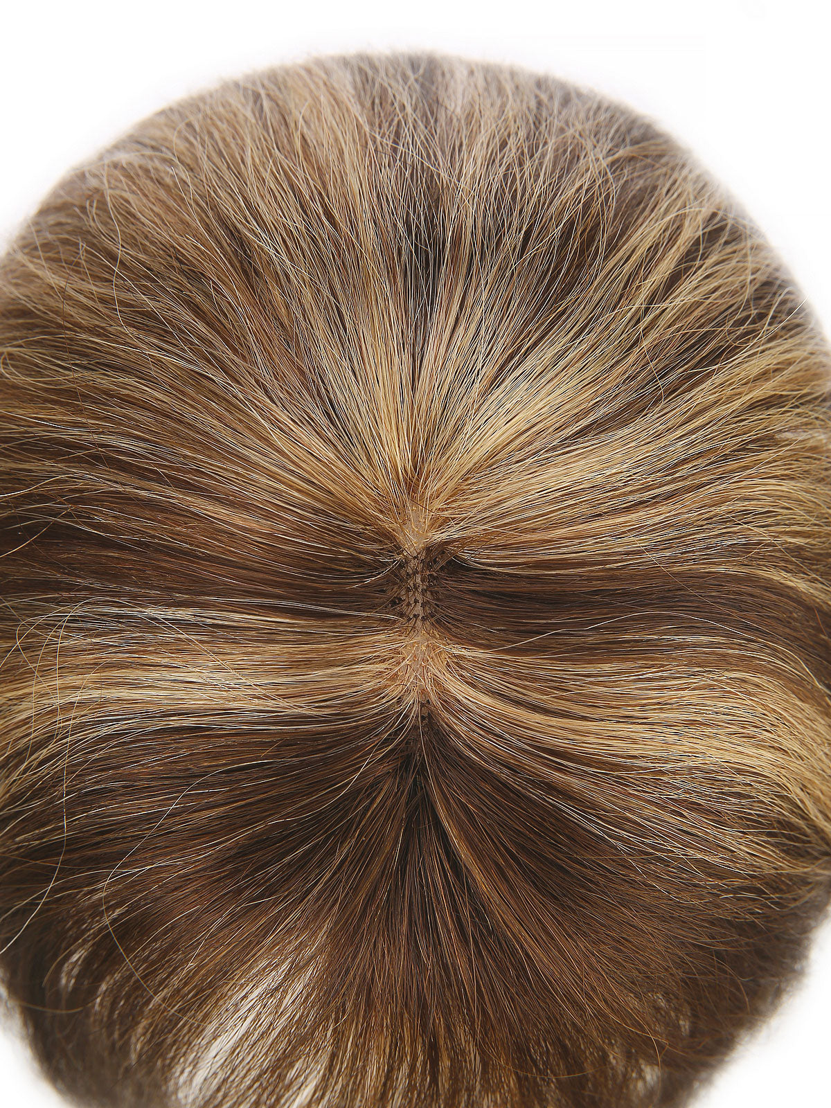 Elise in Warm Chestnut Blend | 9" Remy Human Hair Topper | HD Lace Closure with Bangs by ECCO Hair