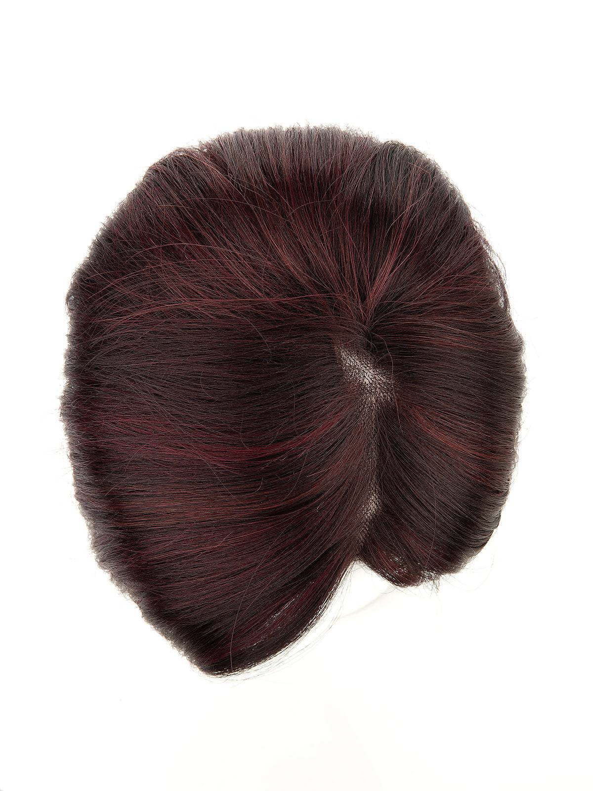 Sophie in Crimson Plum | Mono Part Short Straight Wig | Burgundy Red by Rieker Wigs