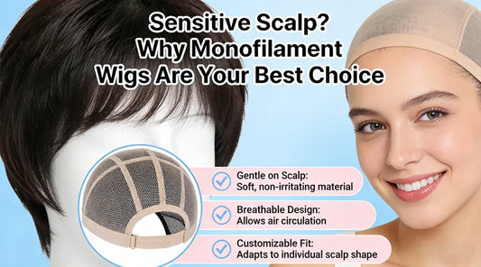 Monofilament wigs are the ideal choice for those with sensitive scalps.