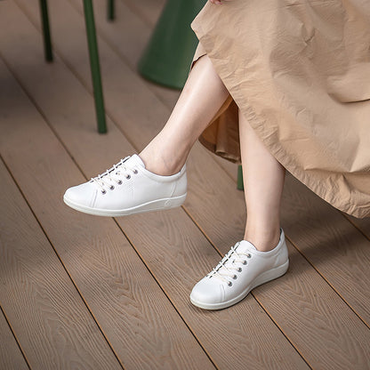 ECCO Soft 2 Women's Sneakers Leather Outdoor Casual Shoes 206503