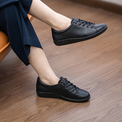 ECCO Soft 2 Women's Sneakers Leather Outdoor Casual Shoes 206503