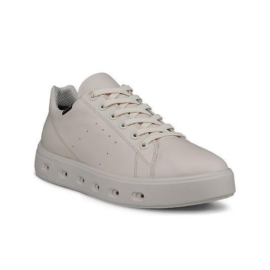 ECCO STREET 720 Women's Sneakers Beige Leather Gore-Tex Lace-up Casual Shoes 209763