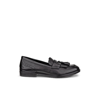 ECCO DRESS CLASSIC 15 Women's Loafers Black Leather Fashionable Classic Casual Shoes 209863