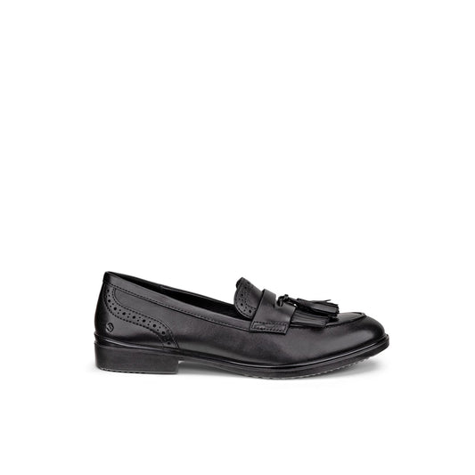 ECCO DRESS CLASSIC 15 Women's Loafers Black Leather Fashionable Classic Casual Shoes 209863