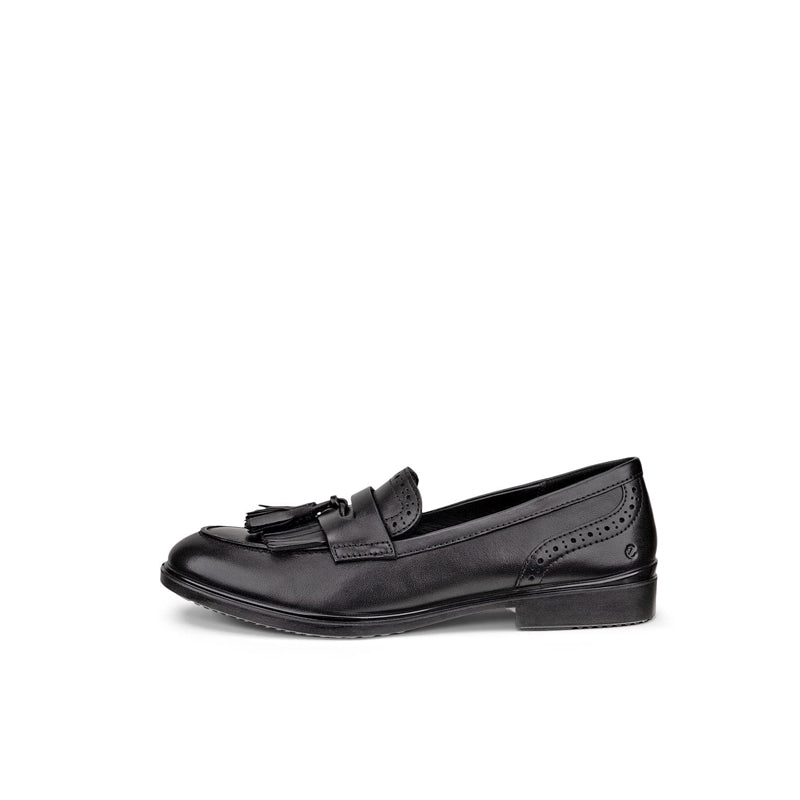 ECCO DRESS CLASSIC 15 Women's Loafers Black Leather Fashionable Classic Casual Shoes 209863