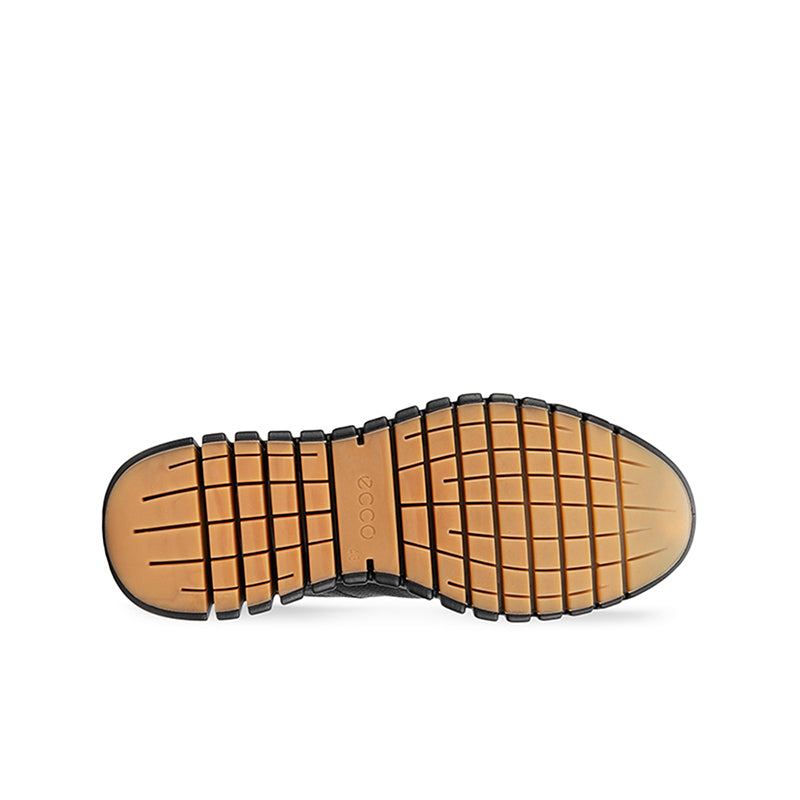 ECCO Gruuv Men's Sneakers Black Leather Waterproof Casual Shoes 525224