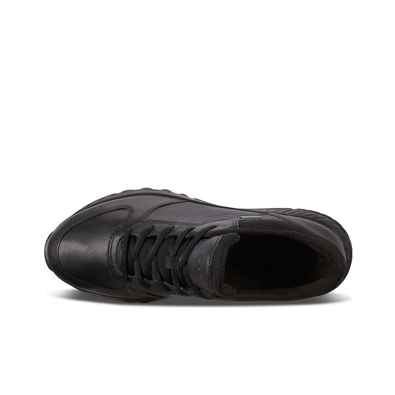 ECCO Exostride Women's Sneakers Black Leather Outdoor Casual Shoes 835303