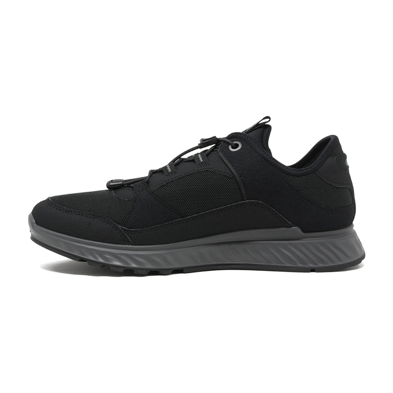 ECCO EXOSTRIDE Men's Sneaker Black Textile Casual Fashion Formal Sports Shoes 835334