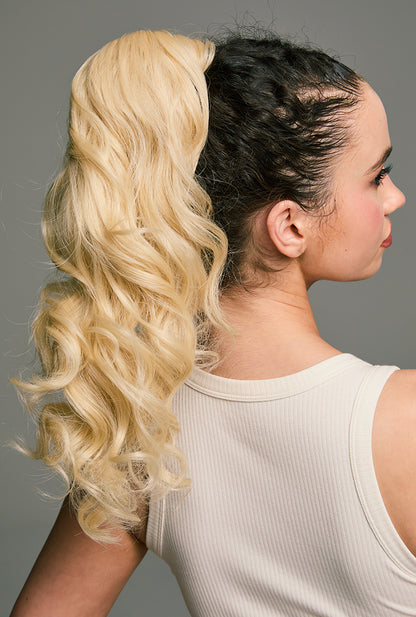 Melody | Light Blonde Ponytail Wig | Flexible Wrap Around | Heat Resistant | Ailsa's Wigs
