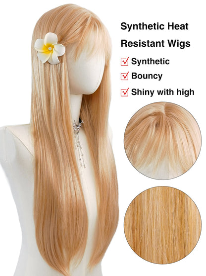 Microscopic detail of Vivienne wig fibers by Ailsa's Wigs with 8-layer gloss coating mimicking real hair