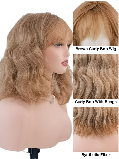 Caramel wig curl detail by Ailsa's Wigs, low-maintenance natural bends
