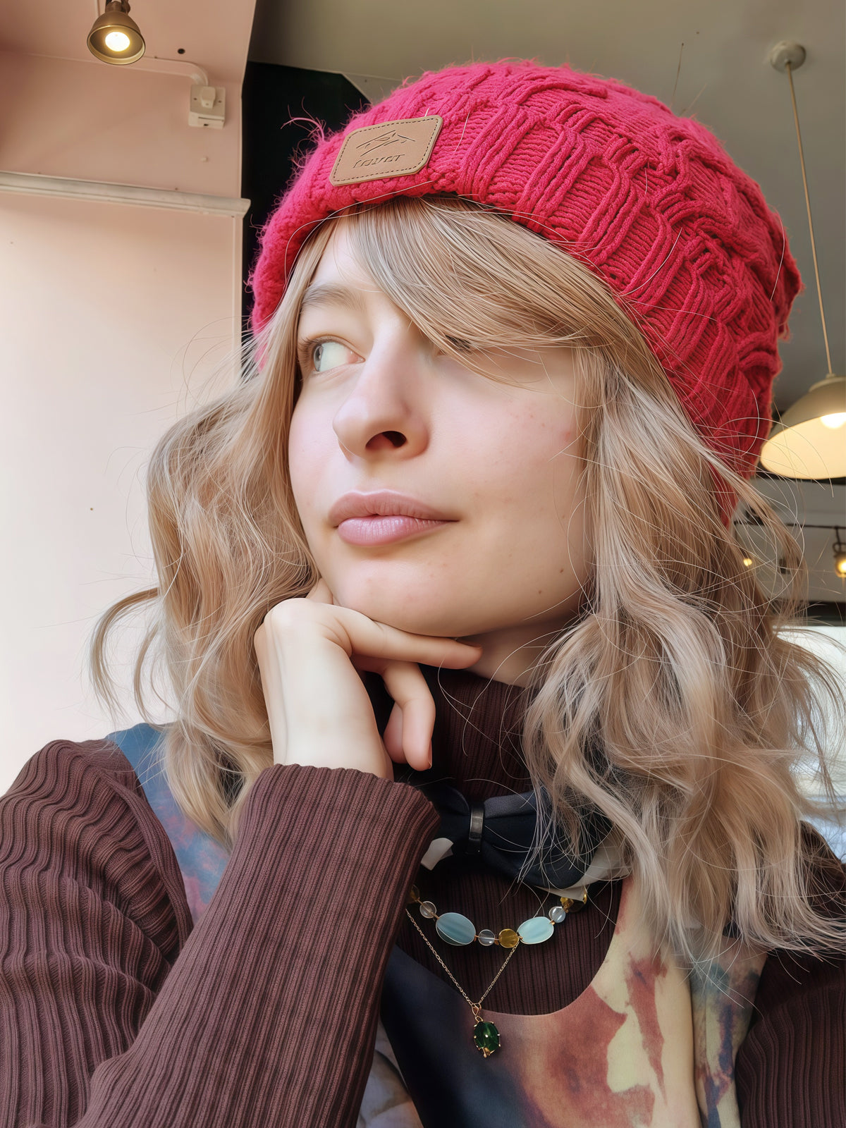 Caramel | 12" Curly Bob Wig with Bangs | Light Brown Synthetic Wig | Ailsa's Wigs