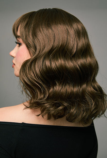 Natural Curly Synthetic Wig Cocoa by Ailsa's Wigs - Effortless Styling for Any Event