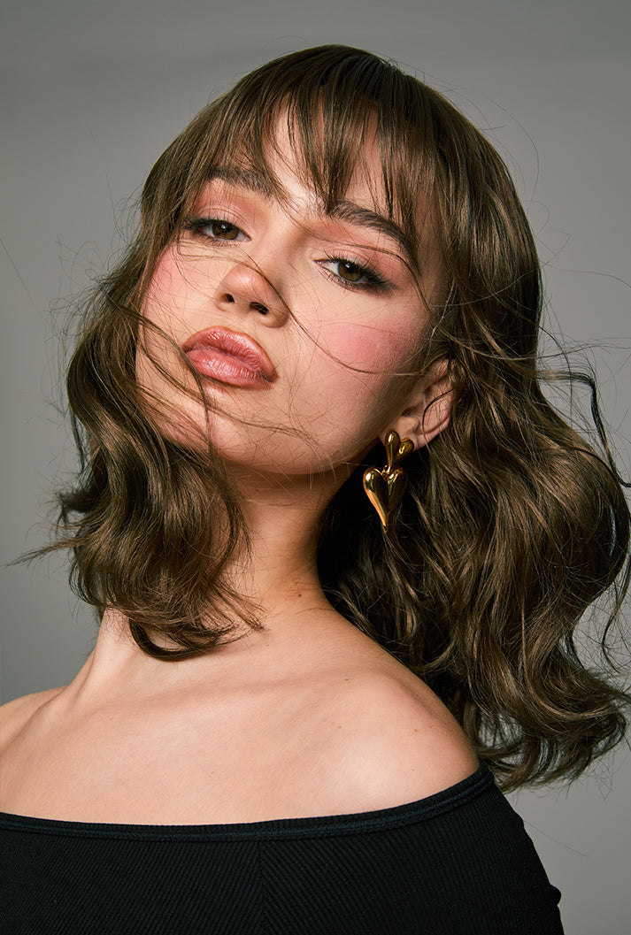 Dark Brown Wig Cocoa with Air Bangs by Ailsa's Wigs - Flowy & Face-Framing Fringe