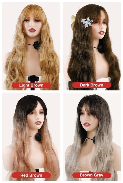 Seasonal Color Palette - Ailsa's Wigs in Light/Dark/Red/Grey Brown