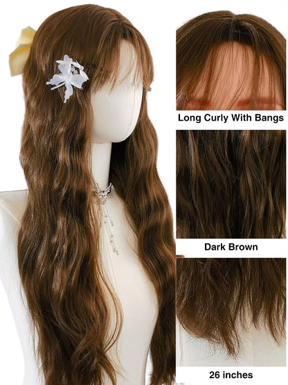 S-Curve Perfection - Mary Wig by Ailsa's Wigs Showing Air Bangs & Wave Definition