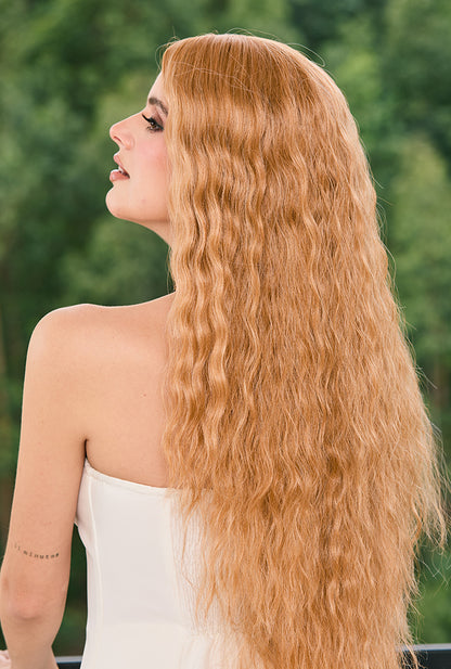 Ethereal Volume - Luna Wig by Ailsa's Wigs Left Back Angle with Fairy-Tale Curl Definition