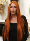 Abigail | 32" Ginger Extra-long Straight Wig | Synthetic Lace Front Wig | Ailsa's Wigs