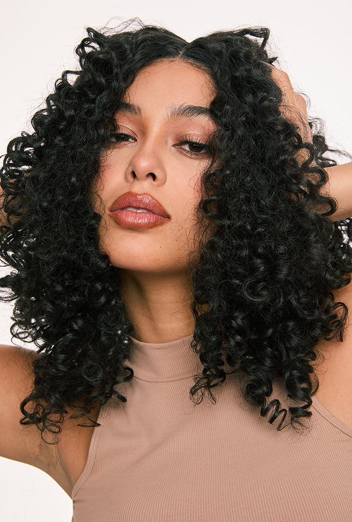 Runway-Ready Pose - Zoey Wig by Ailsa's Wigs Model Styling with Confident Afro Attitude