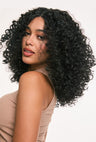 Urban Edge Styling - Zoey Afro Wig by Ailsa's Wigs Left Front Angle Highlighting Textured Curls