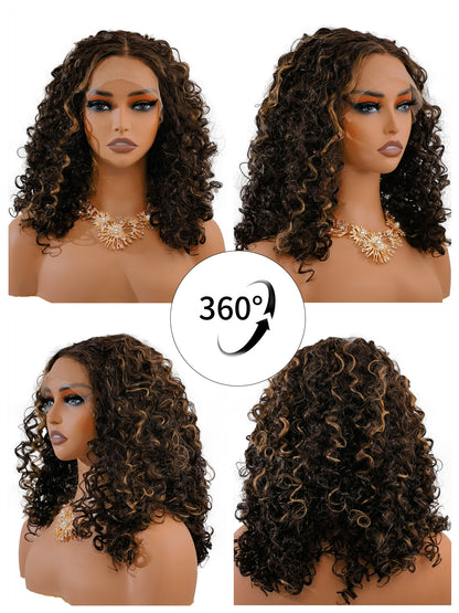 360° Color Play - Jessica 16" Wig by Ailsa's Wigs Rotating Showcase of Balayage Effects