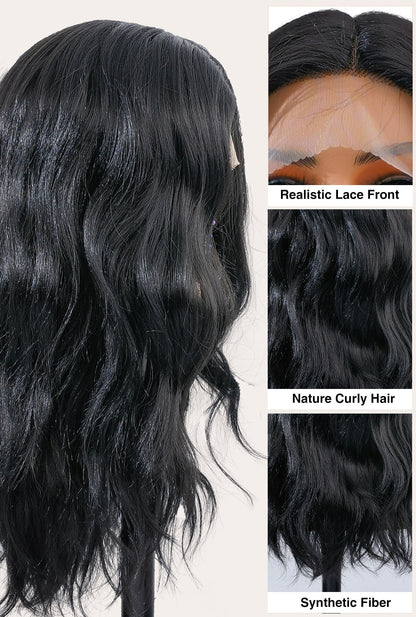 Realistic hairline detail of Maya wig by Ailsa's Wigs with hand-tied strand-by-strand technique