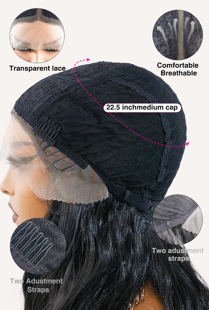 Breathable cap technology of Maya wig by Ailsa's Wigs with 22.5cm flexible base