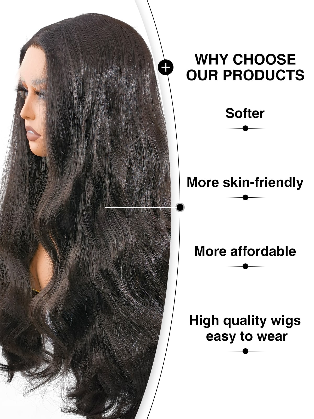 Why Riley? Heat-defiant waves stay perfect, with Ailsa's Wigs' premium fibers offering human-hair softness and effortless morning routines.