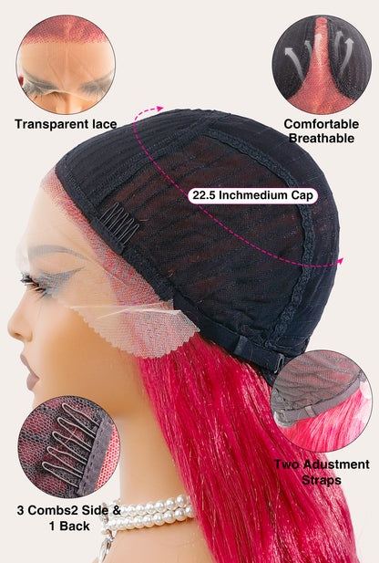 Engineering meets elegance in Scarlett's inner cap by Ailsa's Wigs: Ultra-fine Swiss lace with medical-grade silicone grips and dual adjustable straps provide dance-all-night security while allowing scalp to breathe.