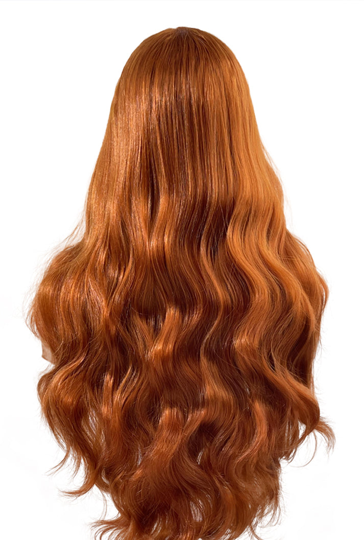 Lsla | 26" Long Ginger Body Wave Wig | Lace Front Synthetic Wig | Ailsa's Wigs