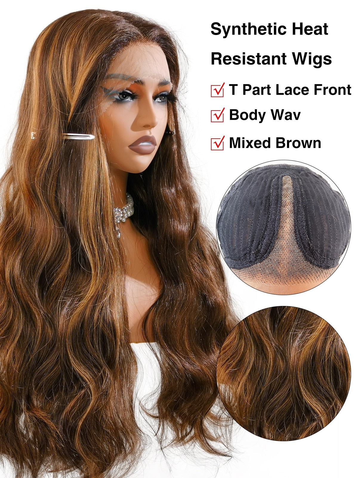 Natalia wig by Ailsa's Wigs features specially engineered fibers that balance softness with resilience, maintaining beautiful waves without stiffness.