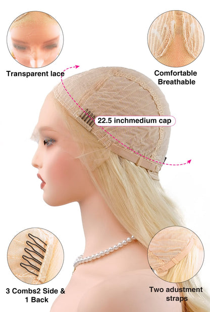 Haute couture engineering: Arya's 22.5-inch SmartFit system by Ailsa's Wigs combines whisper-thin French lace with innovative micro-grip technology, creating an invisible foundation that feels like second skin.