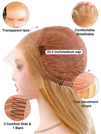 22.5" auto-adjust cap system of Mia wig by Ailsa's Wigs for customized fit