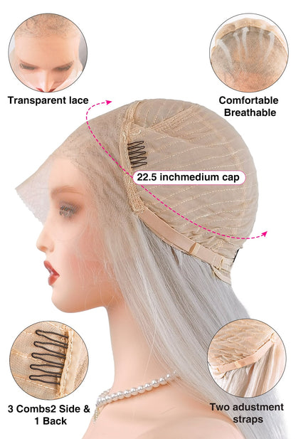 Inner cap of Emma by Ailsa's Wigs, featuring 13x4 lace front, breathable construction, adjustable straps, and secure combs for a snug fit.