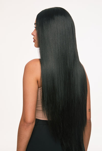 Clara | 32" Natural Black Straight Wig | 13x6 Lace Front Synthetic Wig | Ailsa's Wigs