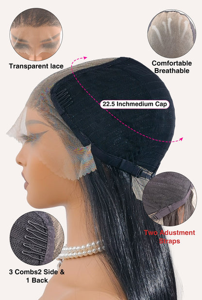 Breathable 22.5" cap in Clara wig by Ailsa's Wigs with 3-comb security system, designed for 18-hour comfort