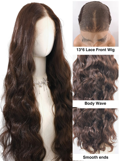 Susan by Ailsa's Wigs – 13x4 transparent lace, breathable cap construction, soft body wave curls, and flexible heat-styled ends.