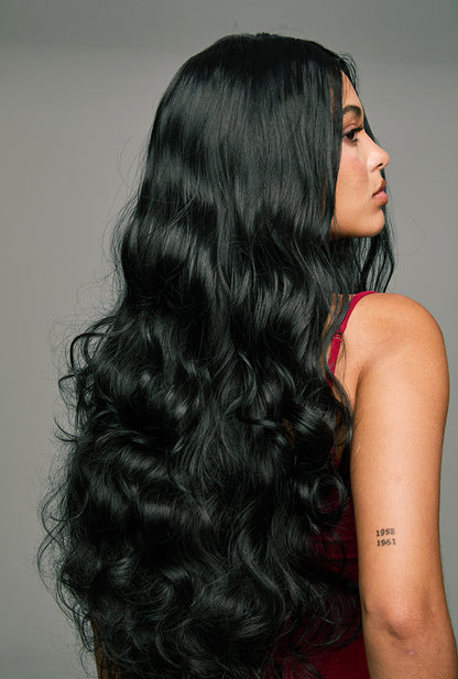 Piper | 32" Extra Long Natural Black Loose Wave Wig | Lace Front Synthetic Wig | Ailsa's Wigs