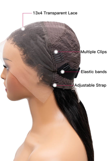 Human Hair Body Wave Black Wig | HD 13*4 Lace Front 180 Density Wig  | Lewis and Ailsa