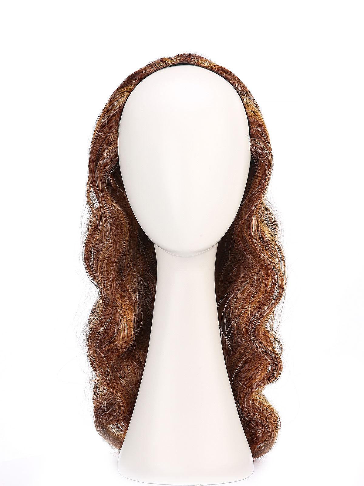 Noelle in Golden Strawberry | 23" Wavy Synthetic Hair Extension | Clip-In Hair Weft by ECCO Hair