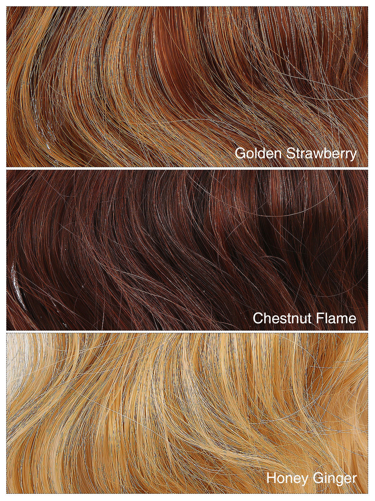 Noelle in Golden Strawberry | 23" Wavy Synthetic Hair Extension | Clip-In Hair Weft by ECCO Hair