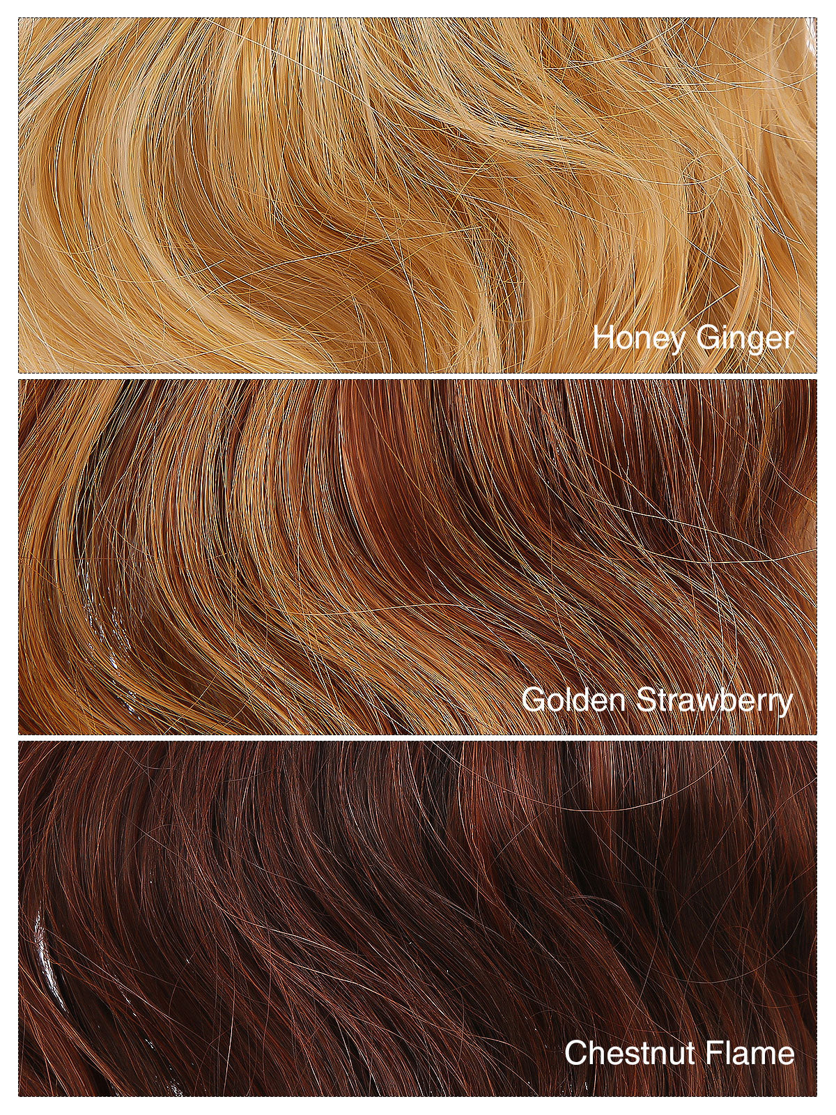 Noelle in Honey Ginger | 23" Wavy Synthetic Hair Extension | Clip-In Hair Weft by ECCO Hair