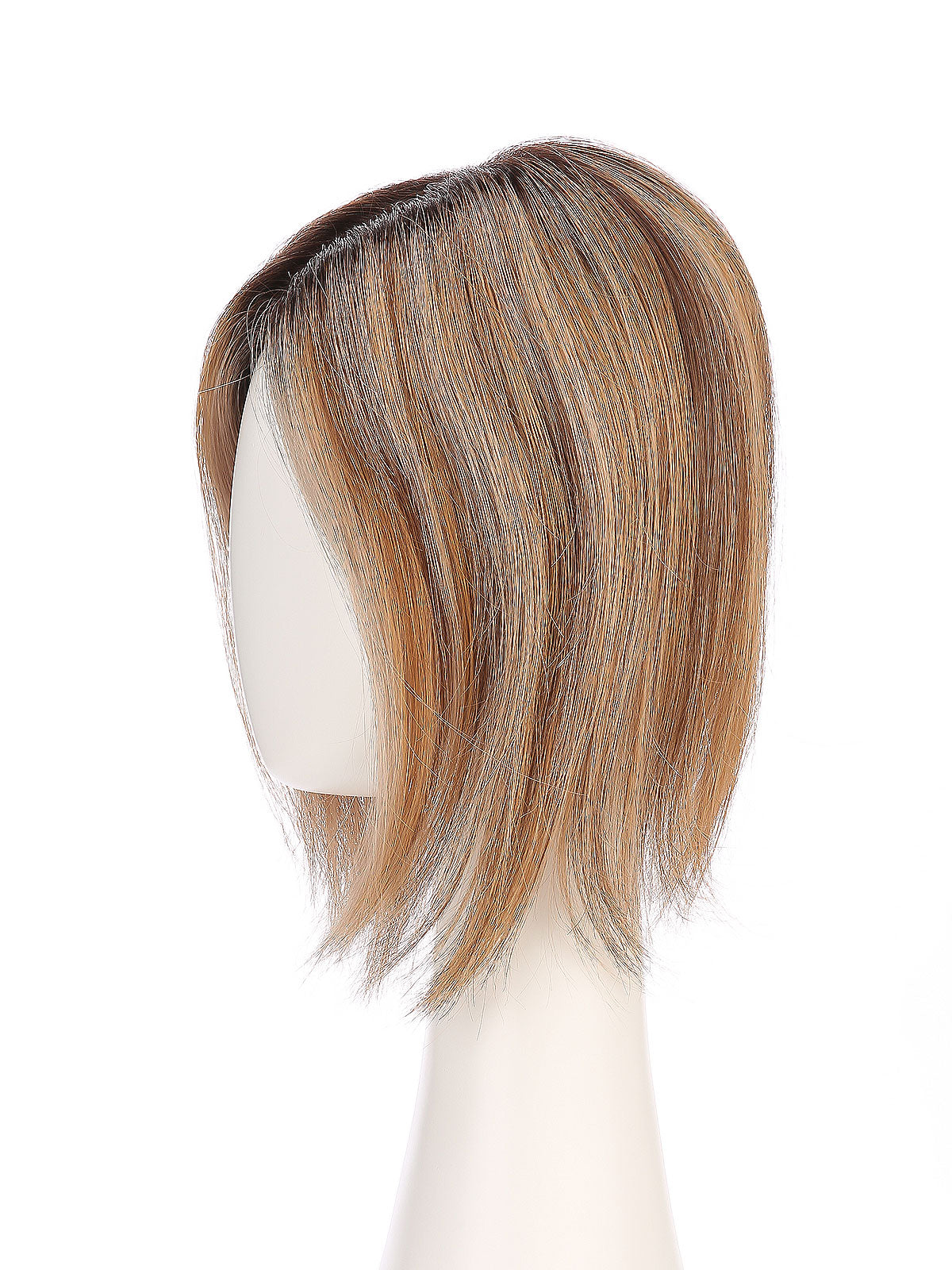 Elva in Toffee Rooted | 10" Remy Human Hair Topper | Mono Base Warm Blonde Hairpiece by ECCO Hair