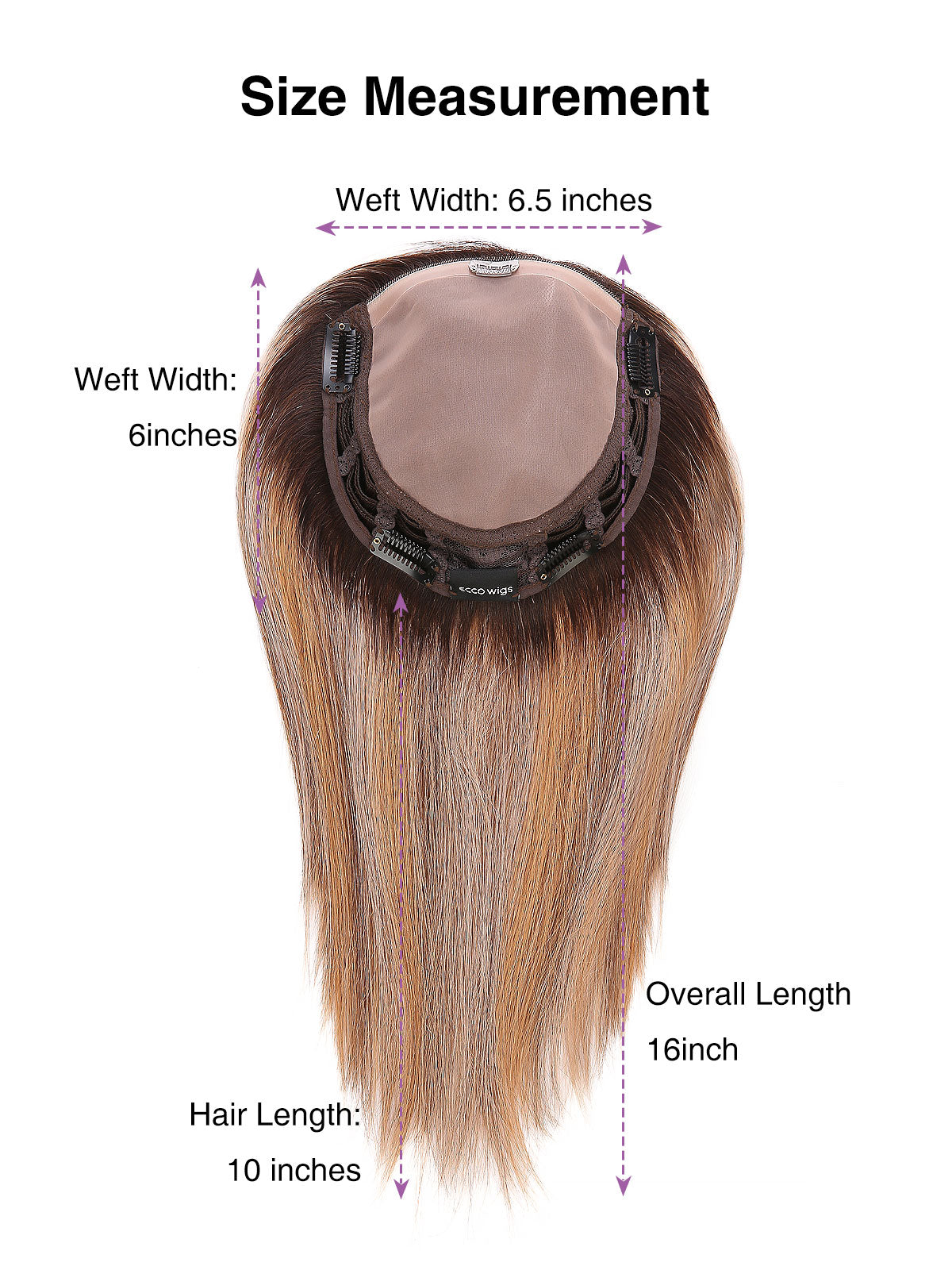 Elva in Toffee Rooted | 10" Remy Human Hair Topper | Mono Base Warm Blonde Hairpiece by ECCO Hair