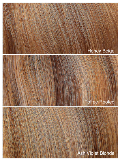 Elva in Honey Beige | 10" Remy Human Hair Topper | Mono Base Blonde Hairpiece by ECCO Hair